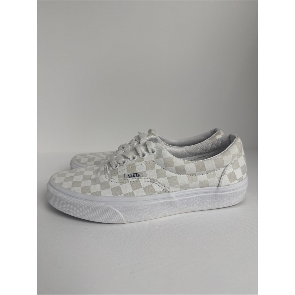 Vans Off The Wall White Checkered Low Top Lace Up Sneakers Womens Size 8.5 - Picture 4 of 11